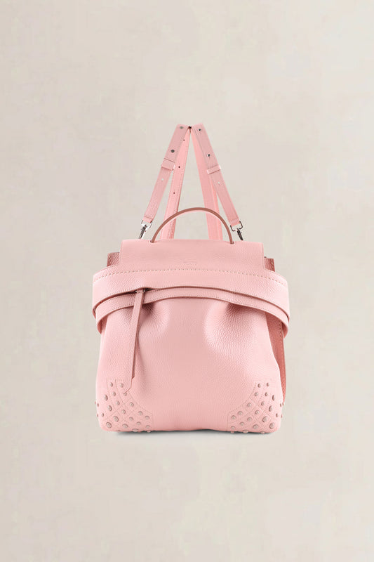 Tod's Pink Wave Leather Backpack
