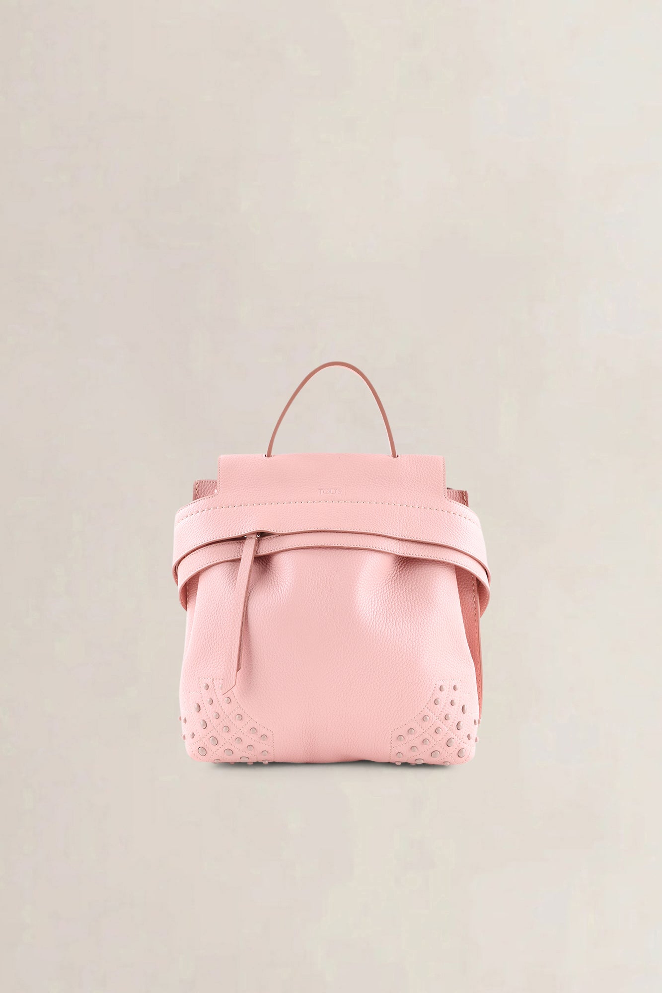 Tod's Pink Wave Leather Backpack