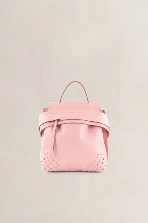 Tod's Pink Wave Leather Backpack