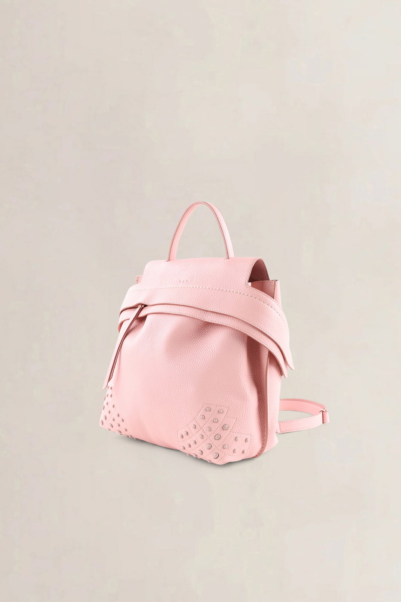 Tod's Pink Wave Leather Backpack