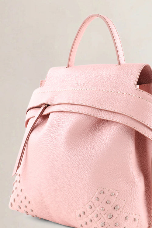 Tod's Pink Wave Leather Backpack