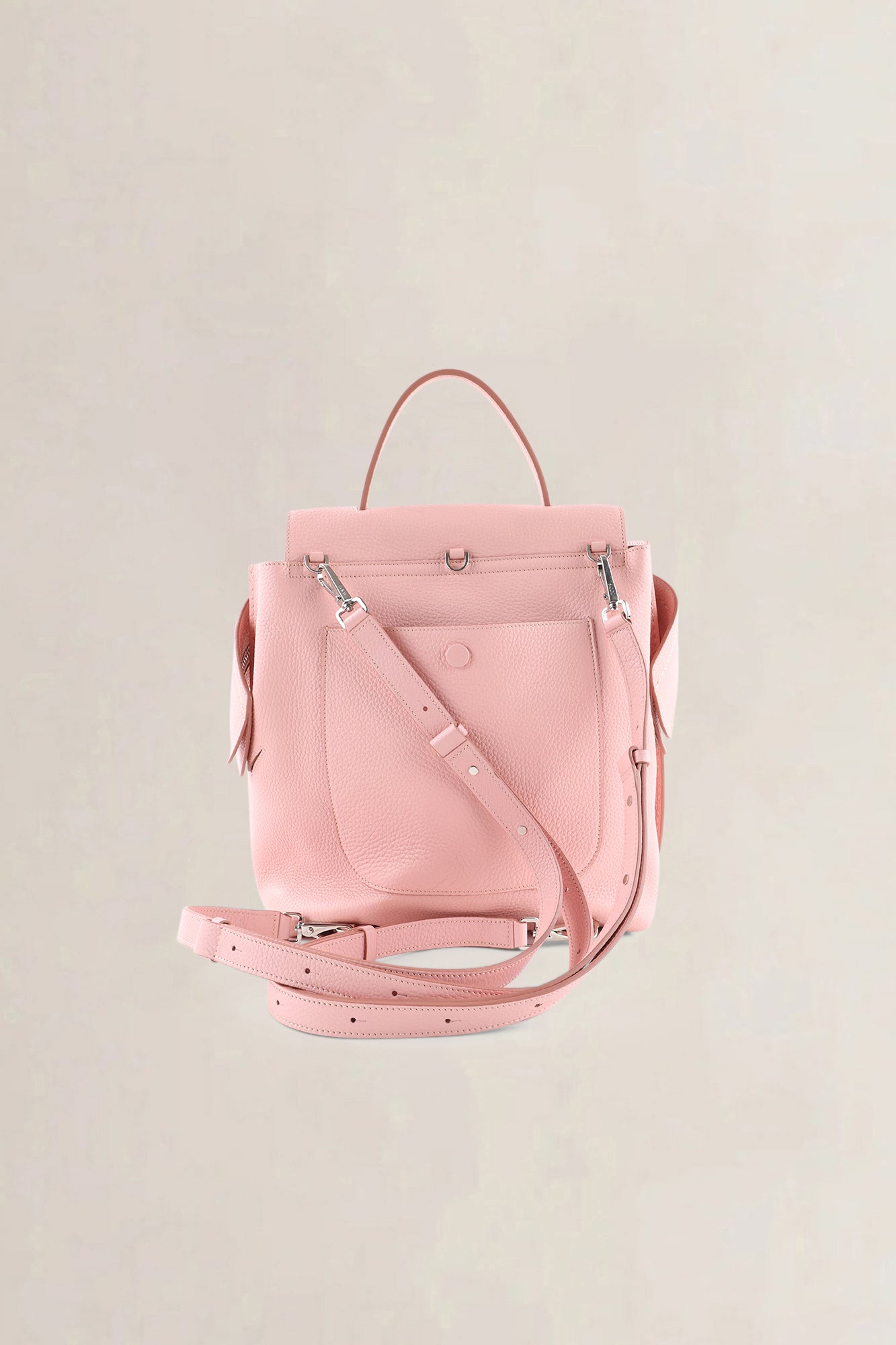 Tod's Pink Wave Leather Backpack