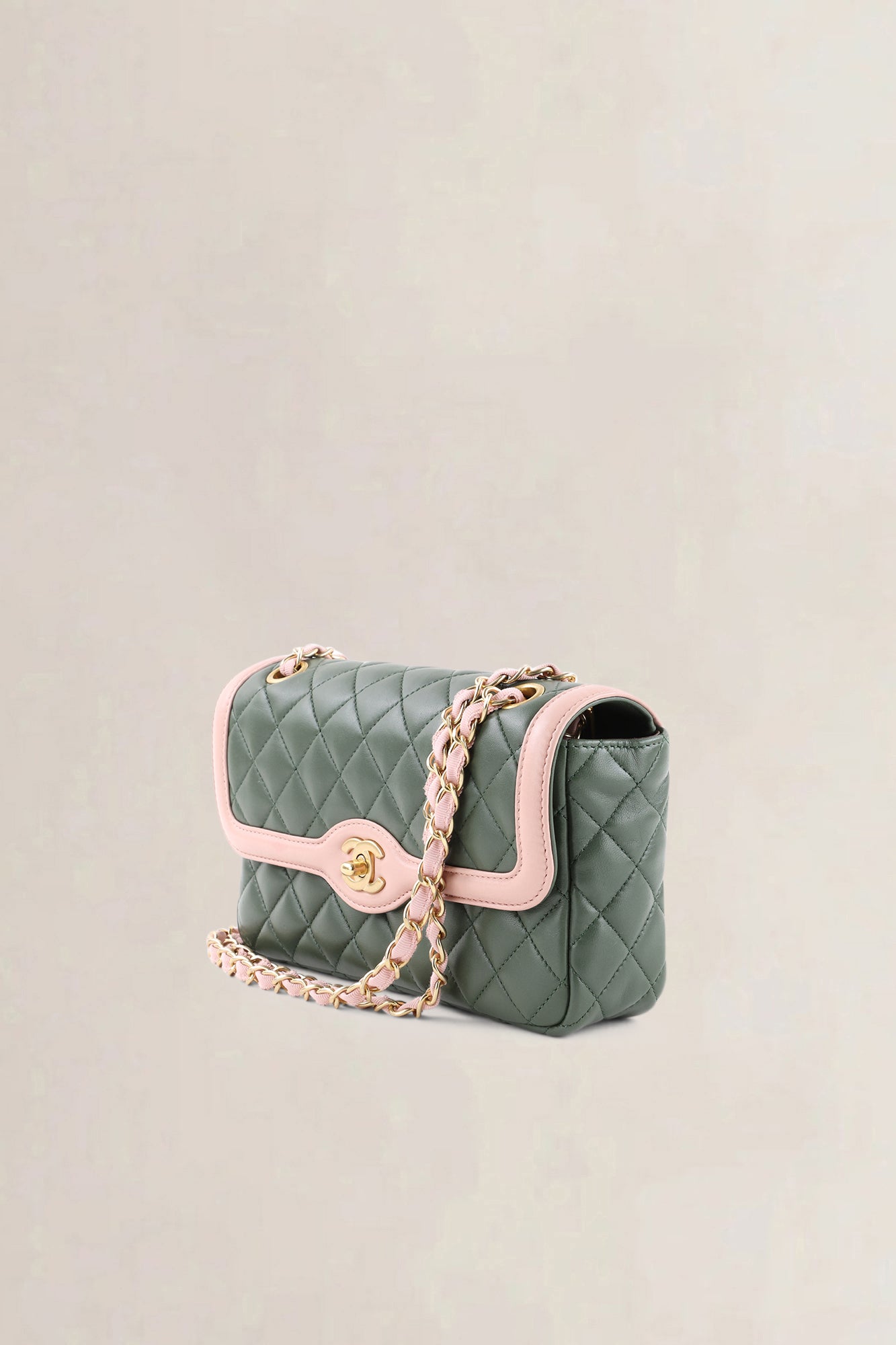 Chanel Green Quilted Lambskin Flap — preloved