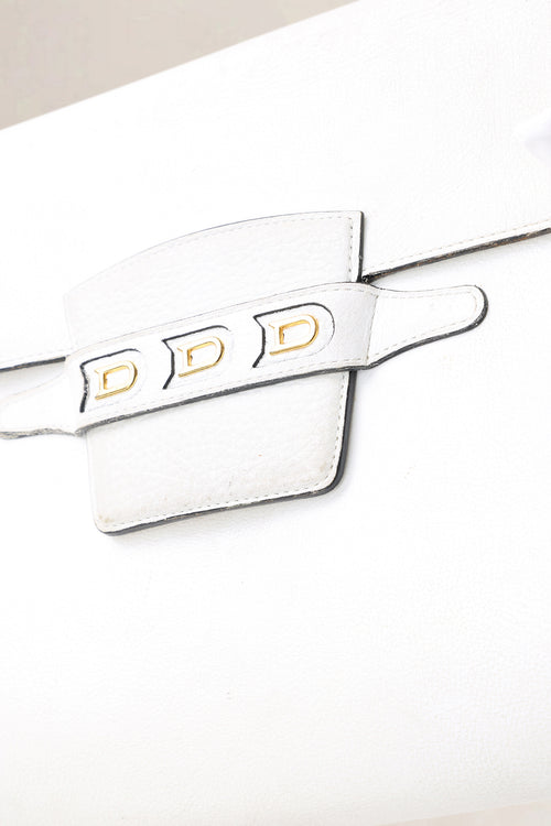 Delvaux White Jumping Calf Leather Frimaire Crossbody Bag
