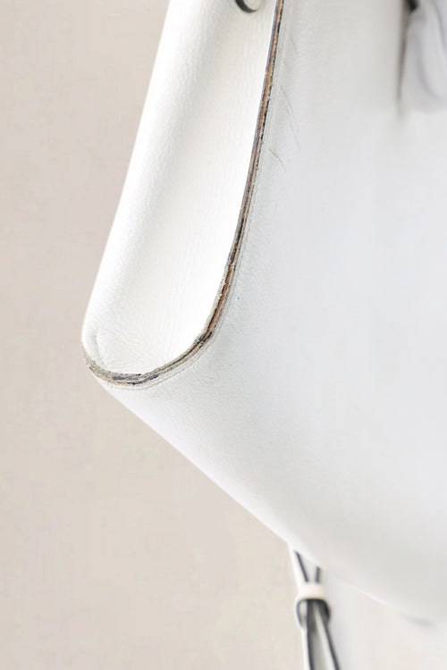 Delvaux White Jumping Calf Leather Frimaire Crossbody Bag