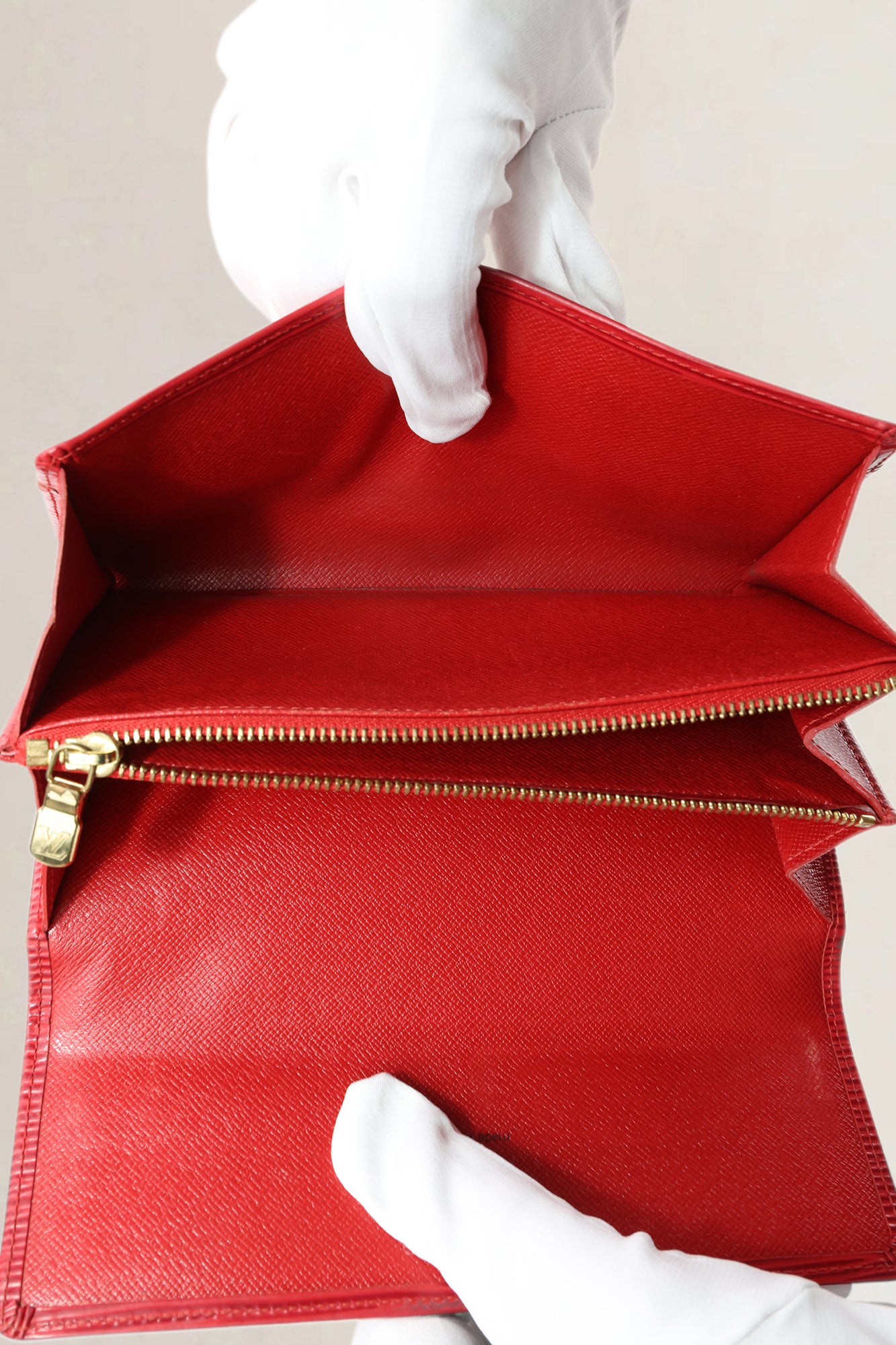 Louis Vuitton Red Epi Leather Portresor International Long Wallet