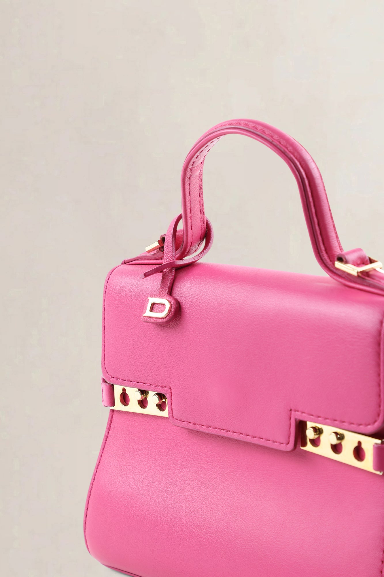 Delvaux Micro Rose Indien Tempête Crossbody Bag