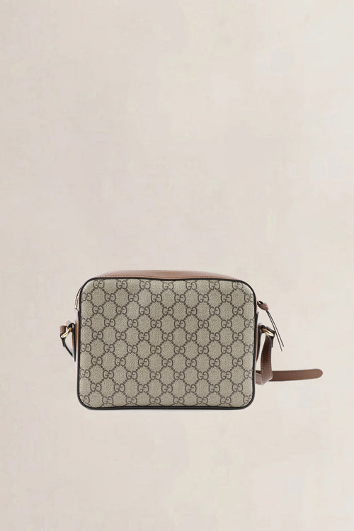 Gucci Beige Leather Horsebit 1955 Medium Crossbody Bag
