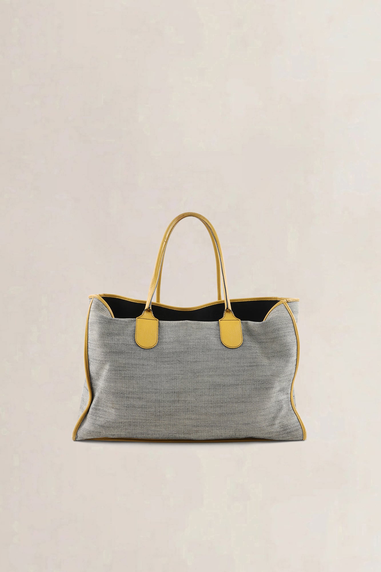 Delvaux Grey/Yellow Taxi Shoulder Bag