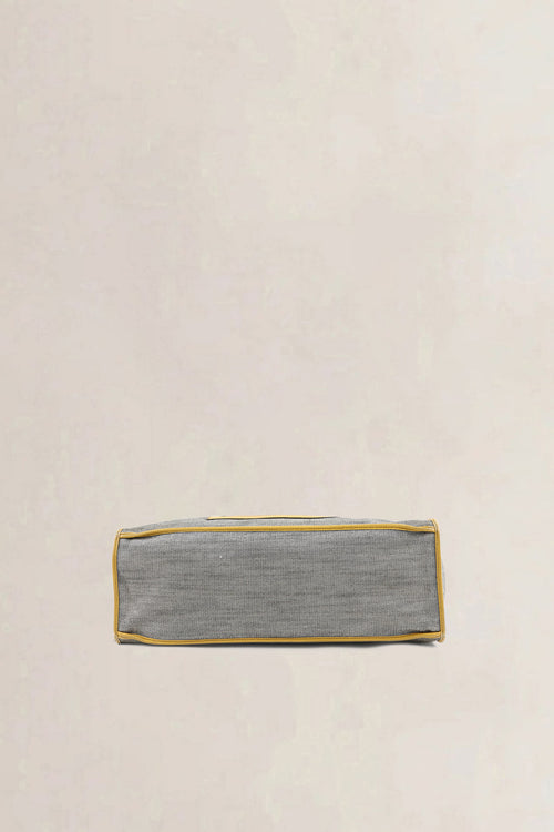 Delvaux Grey/Yellow Taxi Shoulder Bag