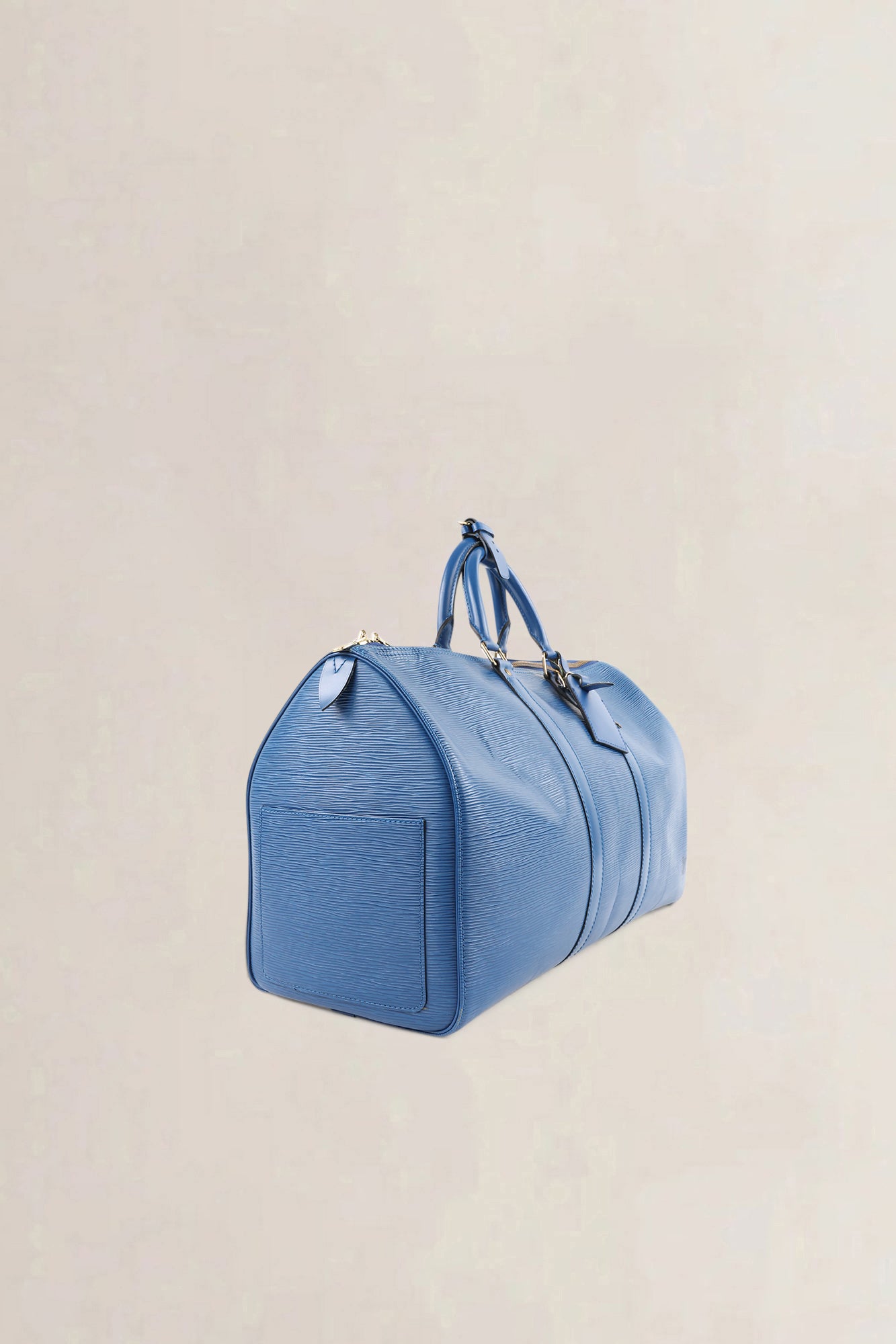 Louis Vuitton Blue Epi Leather Keepall 45 — vintage