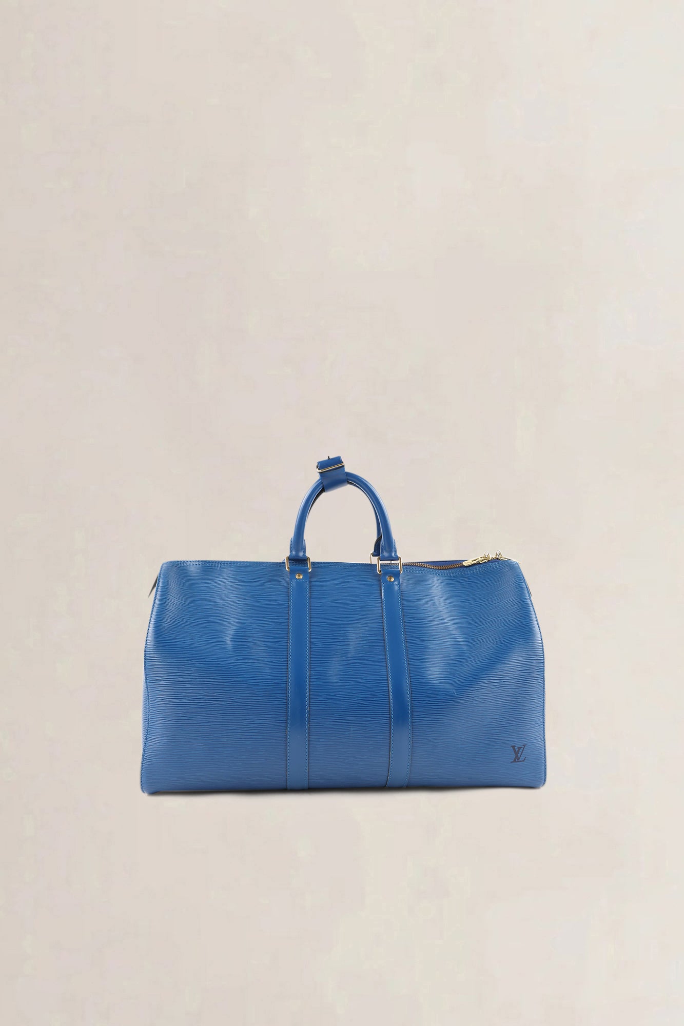 Louis Vuitton Blue Epi Leather Keepall 45 Travel Bag
