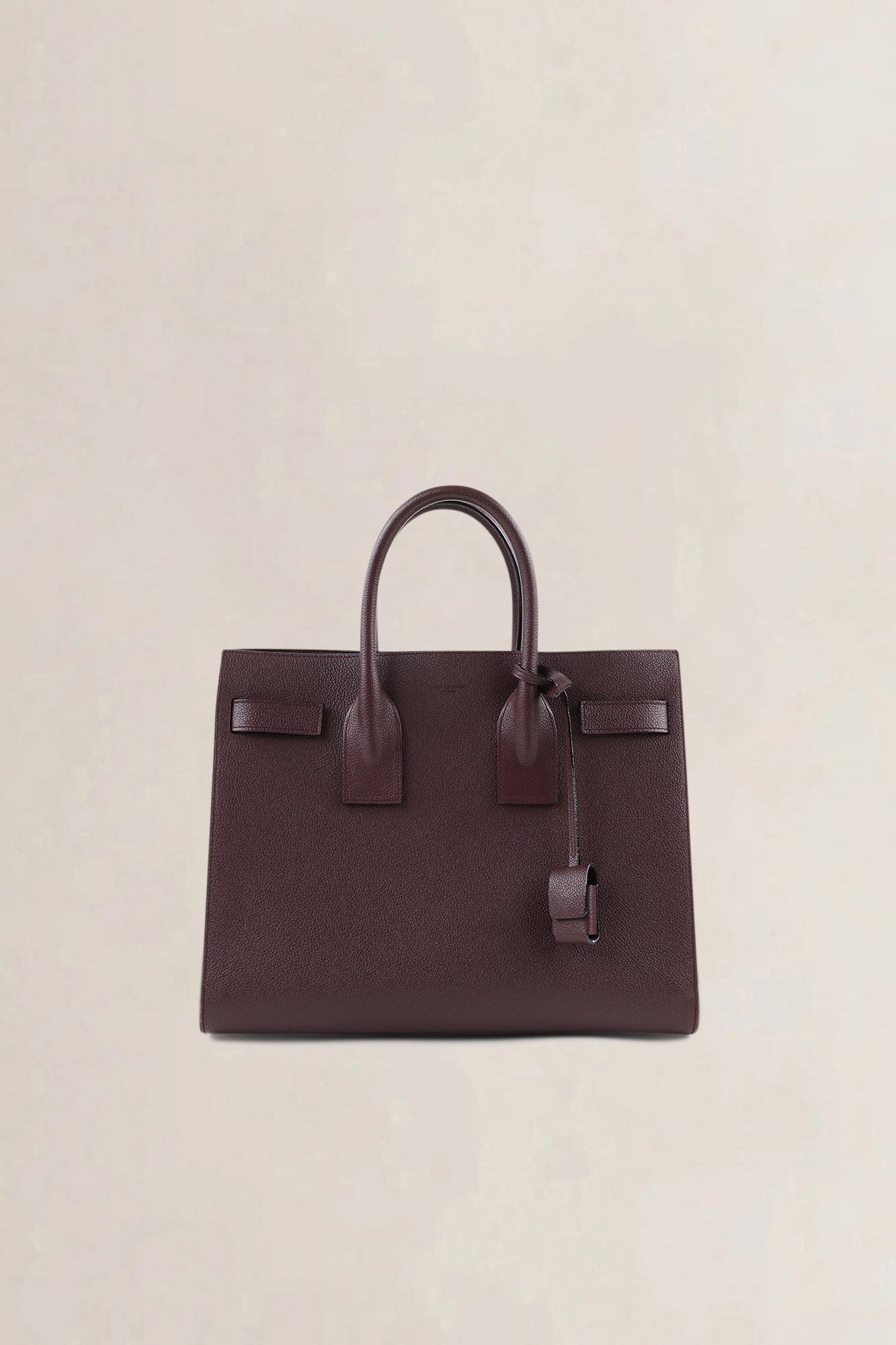 Saint Laurent Burgundy Sac de Jour Small Top Handle Bag