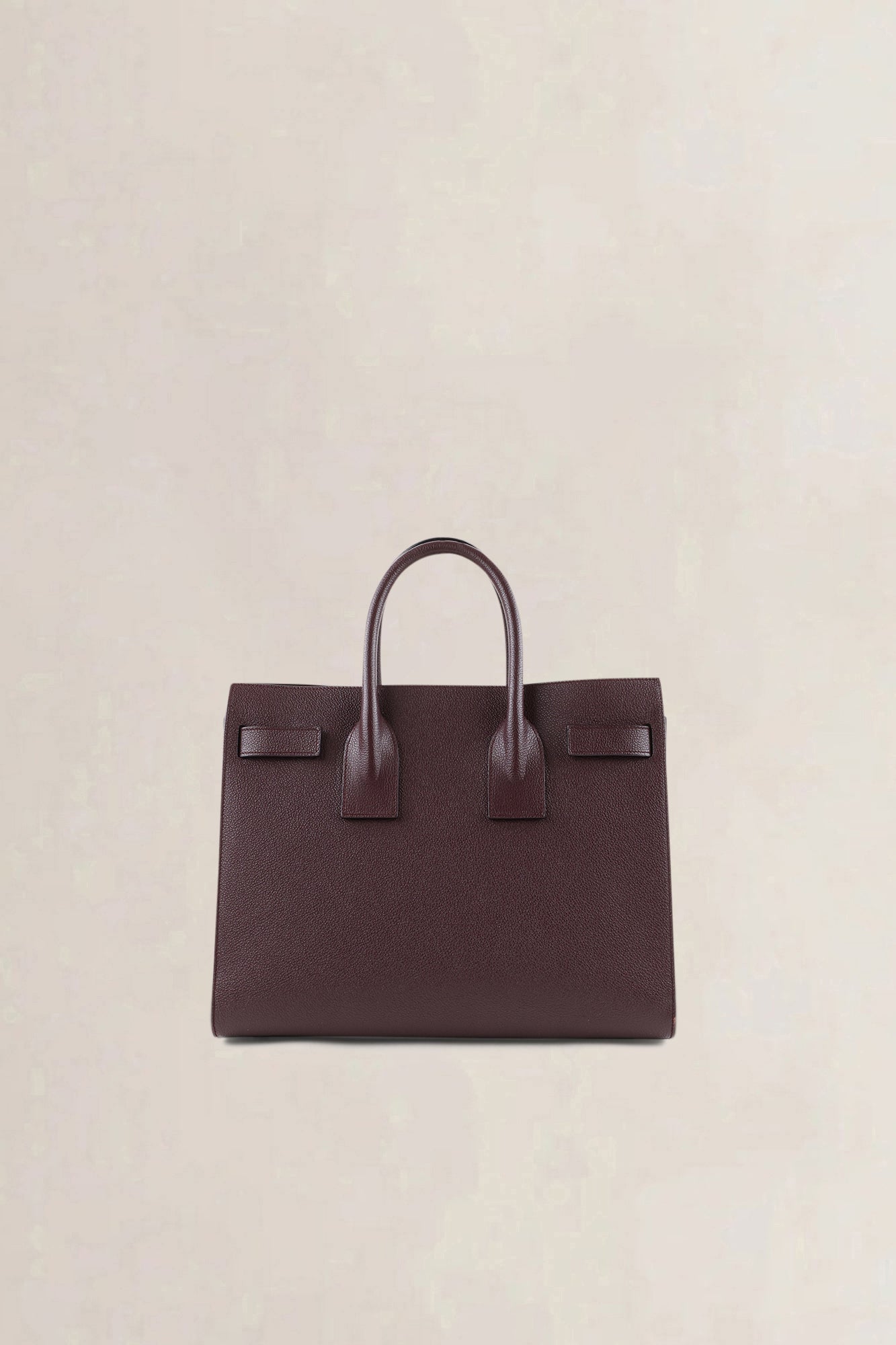 Saint Laurent Burgundy Sac de Jour Small Top Handle Bag