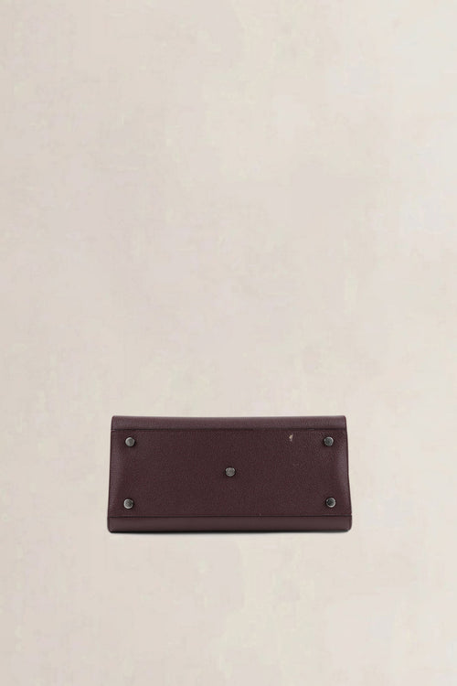Saint Laurent Burgundy Sac de Jour Small Top Handle Bag
