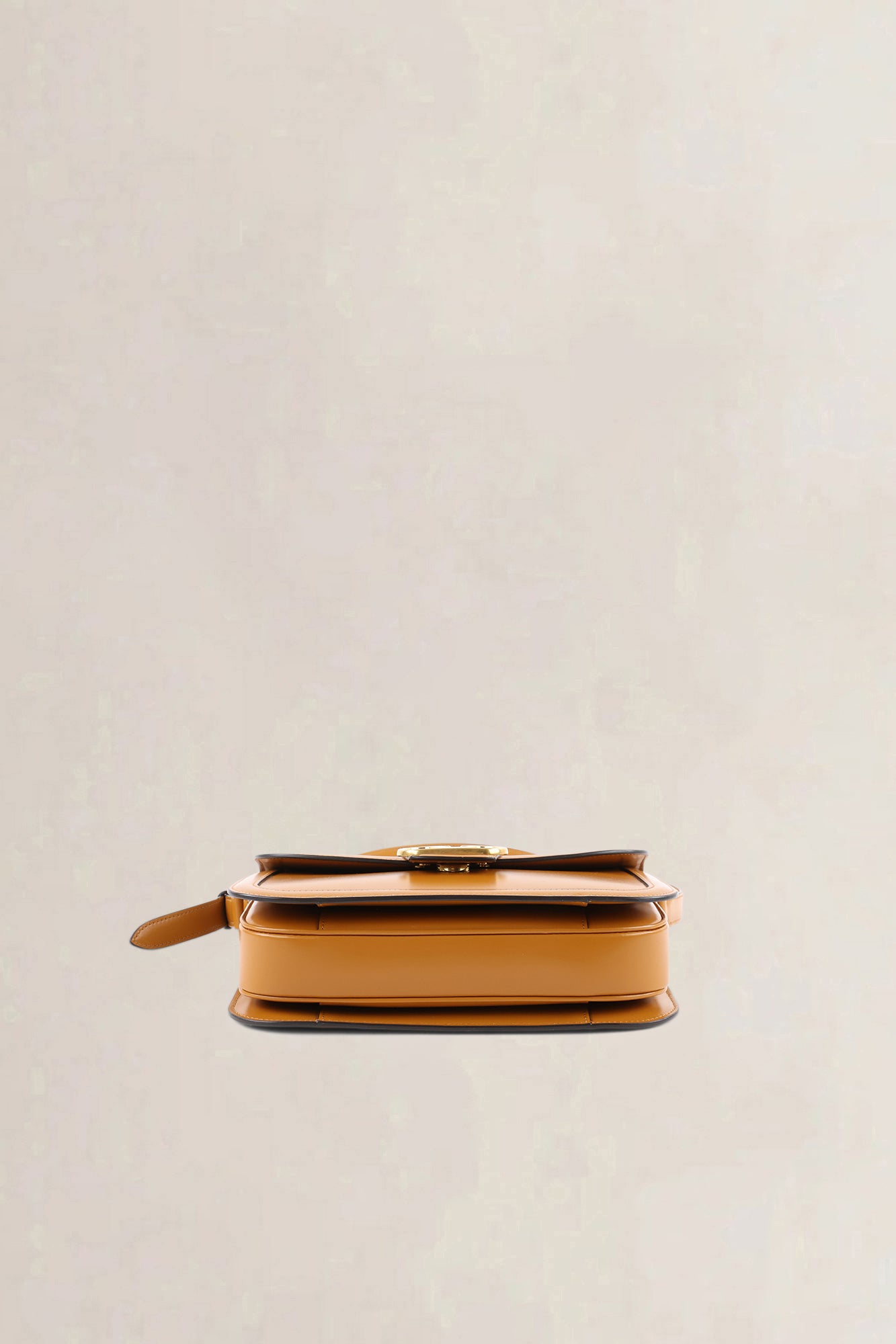 Valentino Garavani Camel Calfskin Leather 9TO5 Crossbody Bag