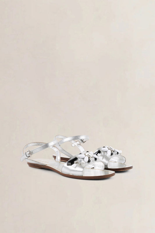 Prada Silver Sandals