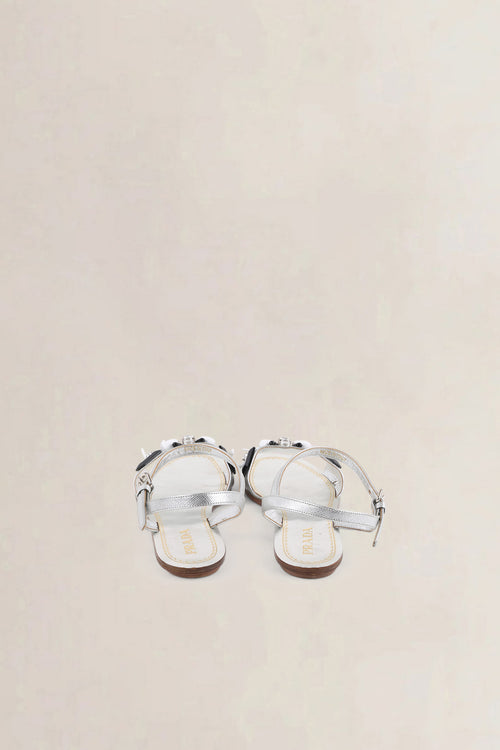 Prada Silver Sandals