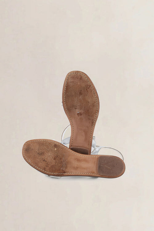 Prada Silver Sandals