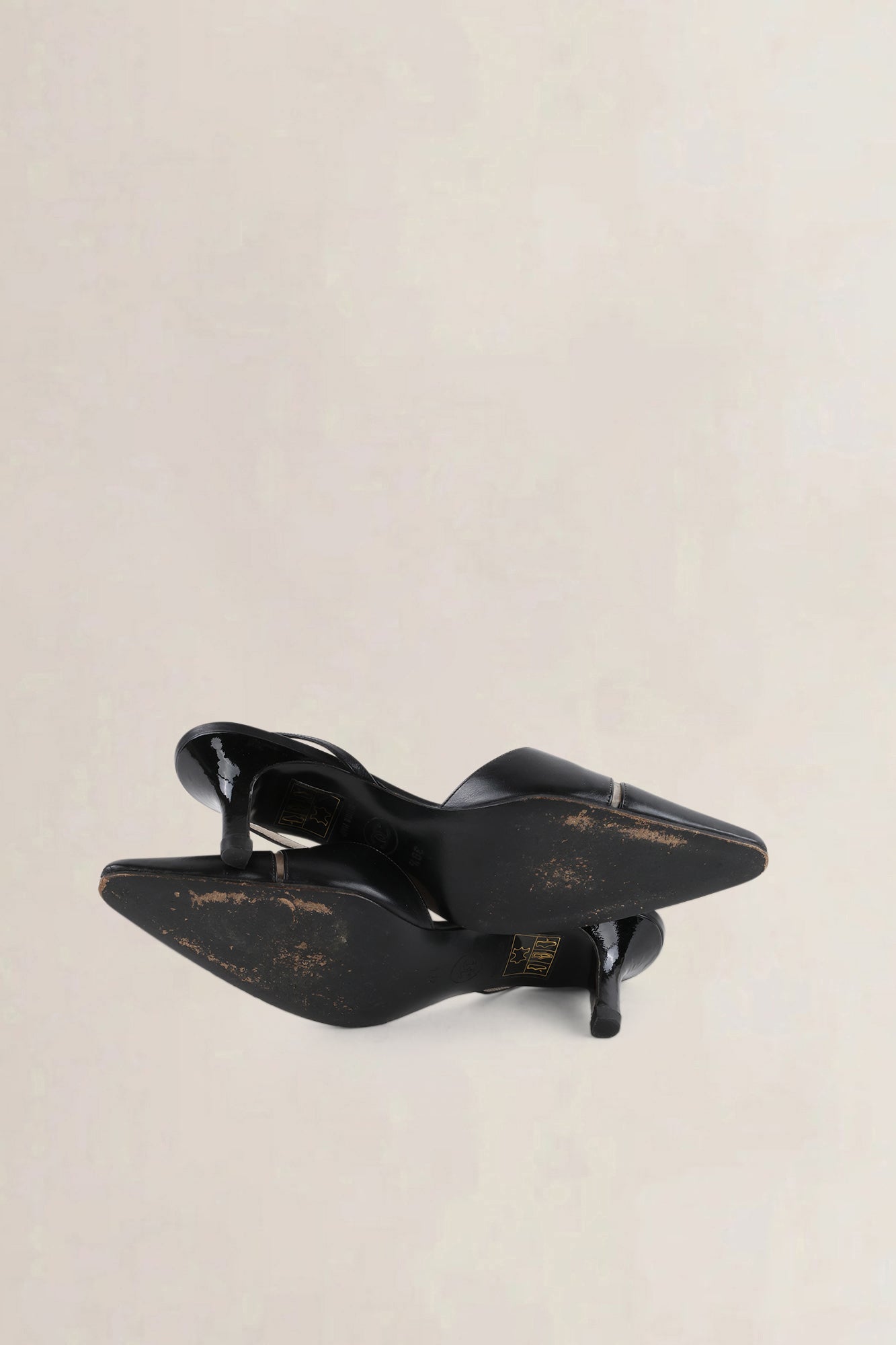Chanel Two-Tone Slingback Kitten Heels