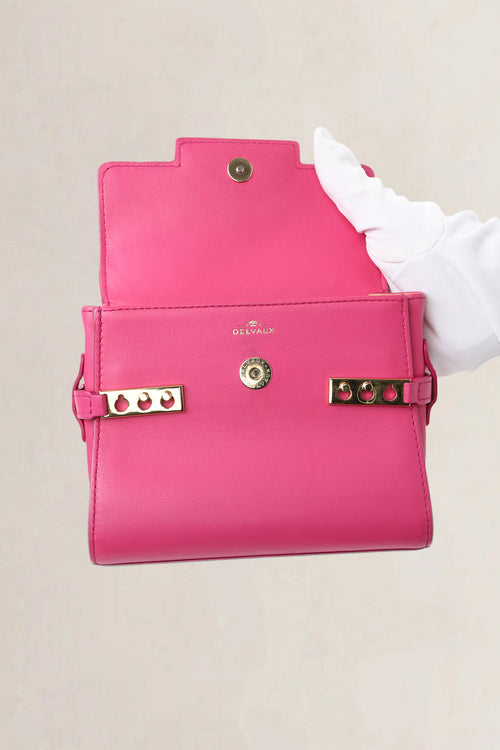 Delvaux Micro Rose Indien Tempête Crossbody Bag
