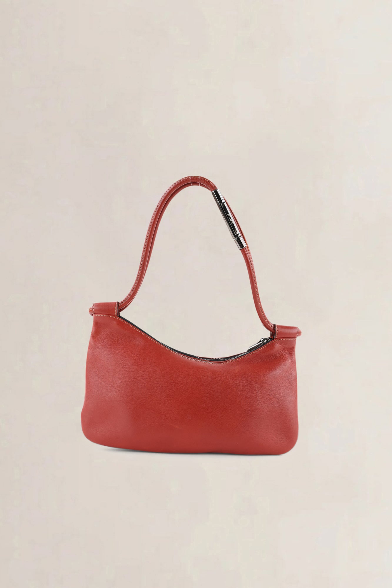 Deux De Delvaux Red Shoulder Bag