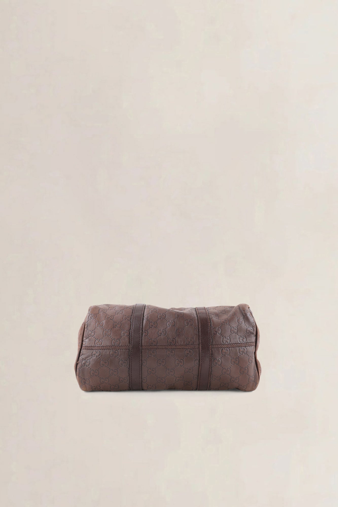 Gucci Brown GG Embossed Leather Boston Leather Crossbody Bag
