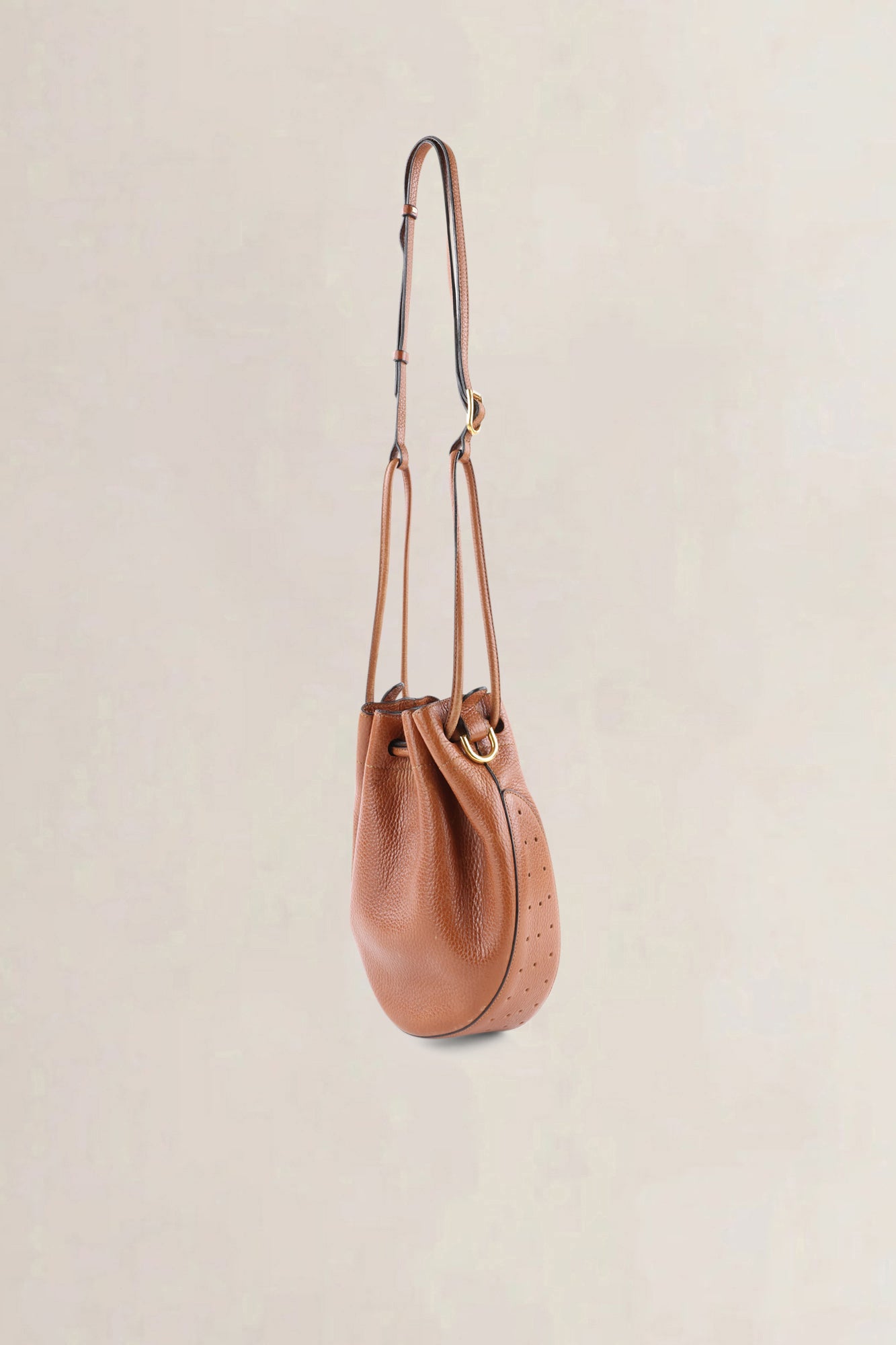 Delvaux Brown Tabarin PM Crossbody Bag