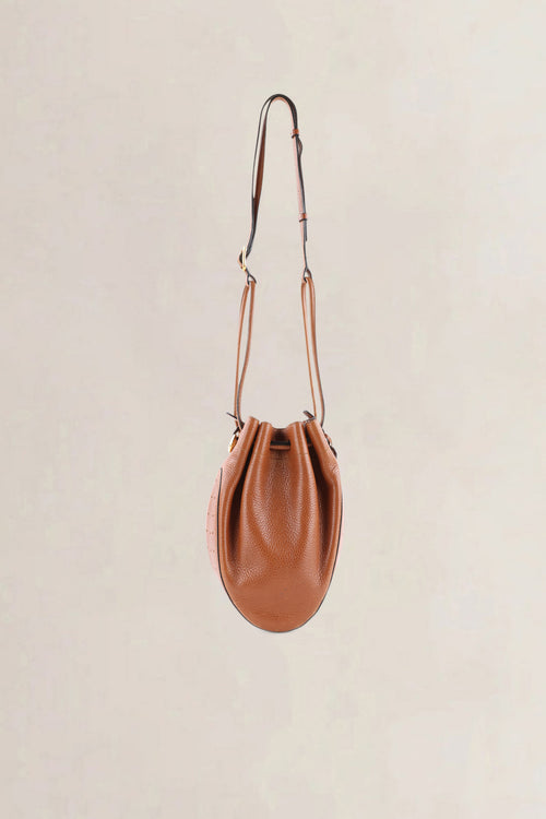 Delvaux Brown Tabarin PM Crossbody Bag