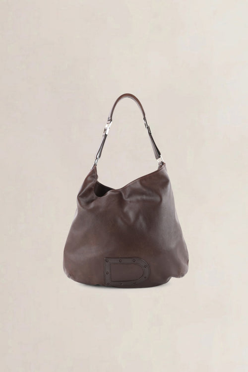 Delvaux Brown Louise Shoulder Bag