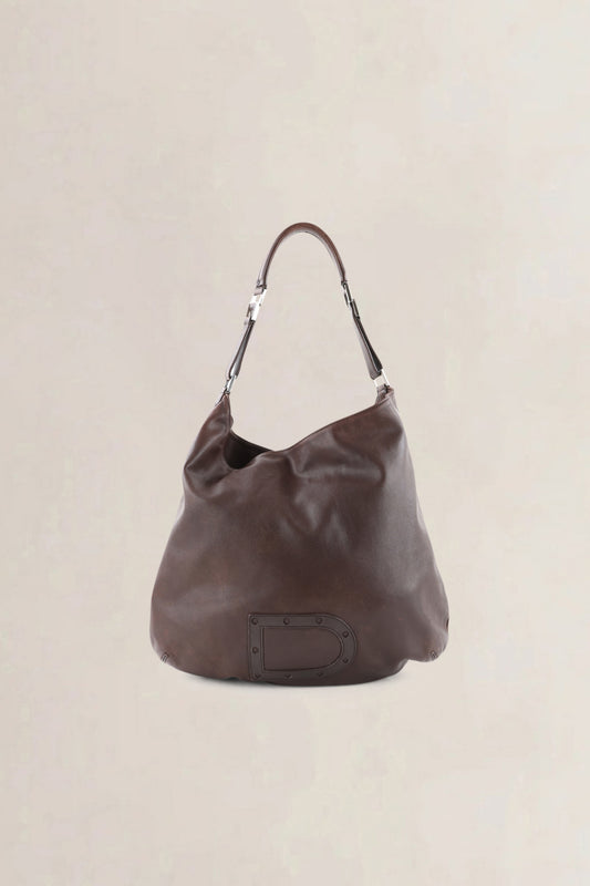 Delvaux Brown Louise Shoulder Bag