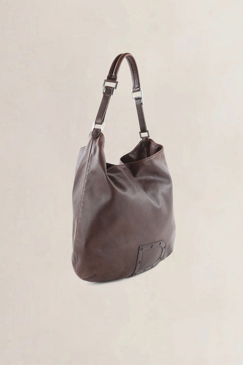 Delvaux Brown Louise Shoulder Bag