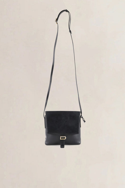 Delvaux Black Leather Crossbody Bag