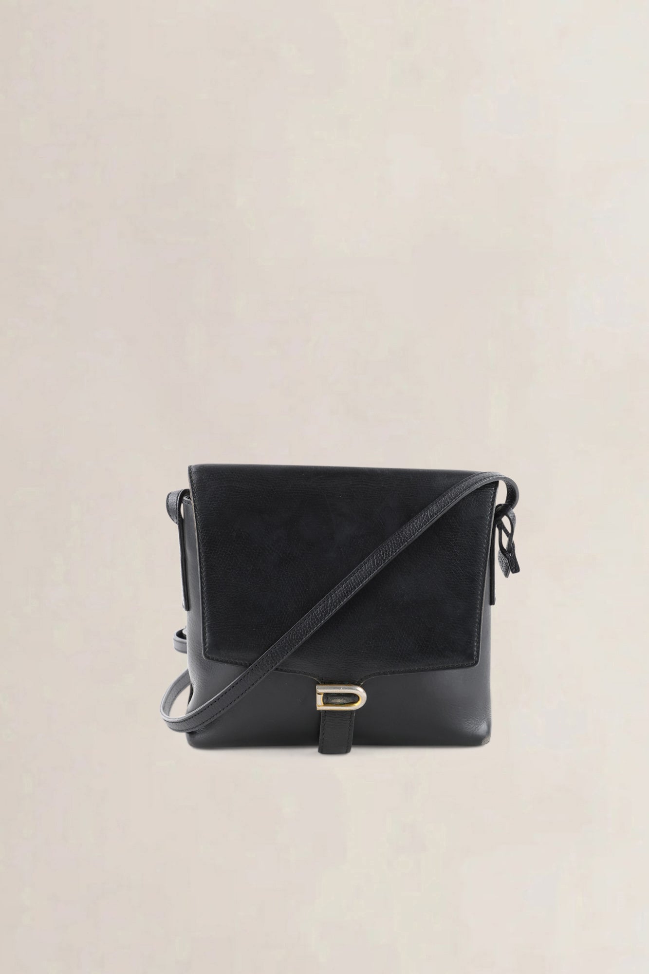 Delvaux Black Leather Crossbody Bag