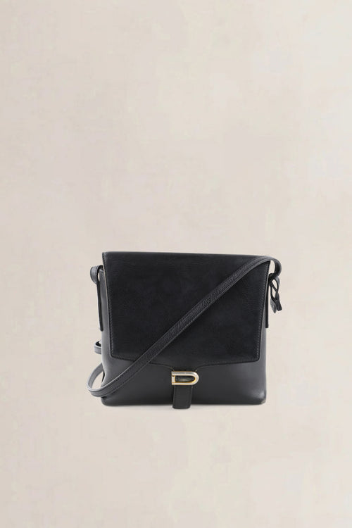 Delvaux Black Leather Crossbody Bag