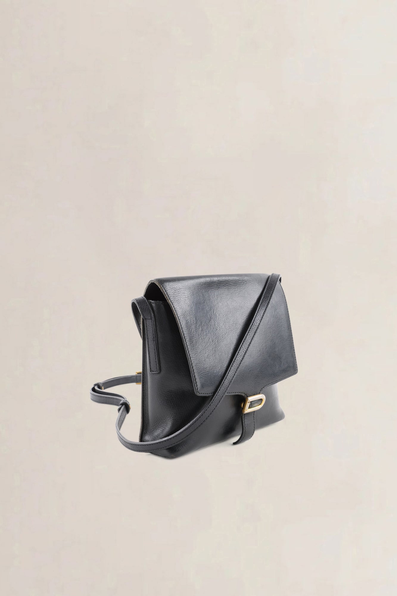 Delvaux Black Leather Crossbody Bag