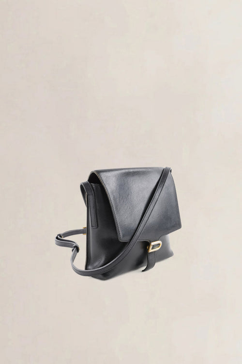 Delvaux Black Leather Crossbody Bag