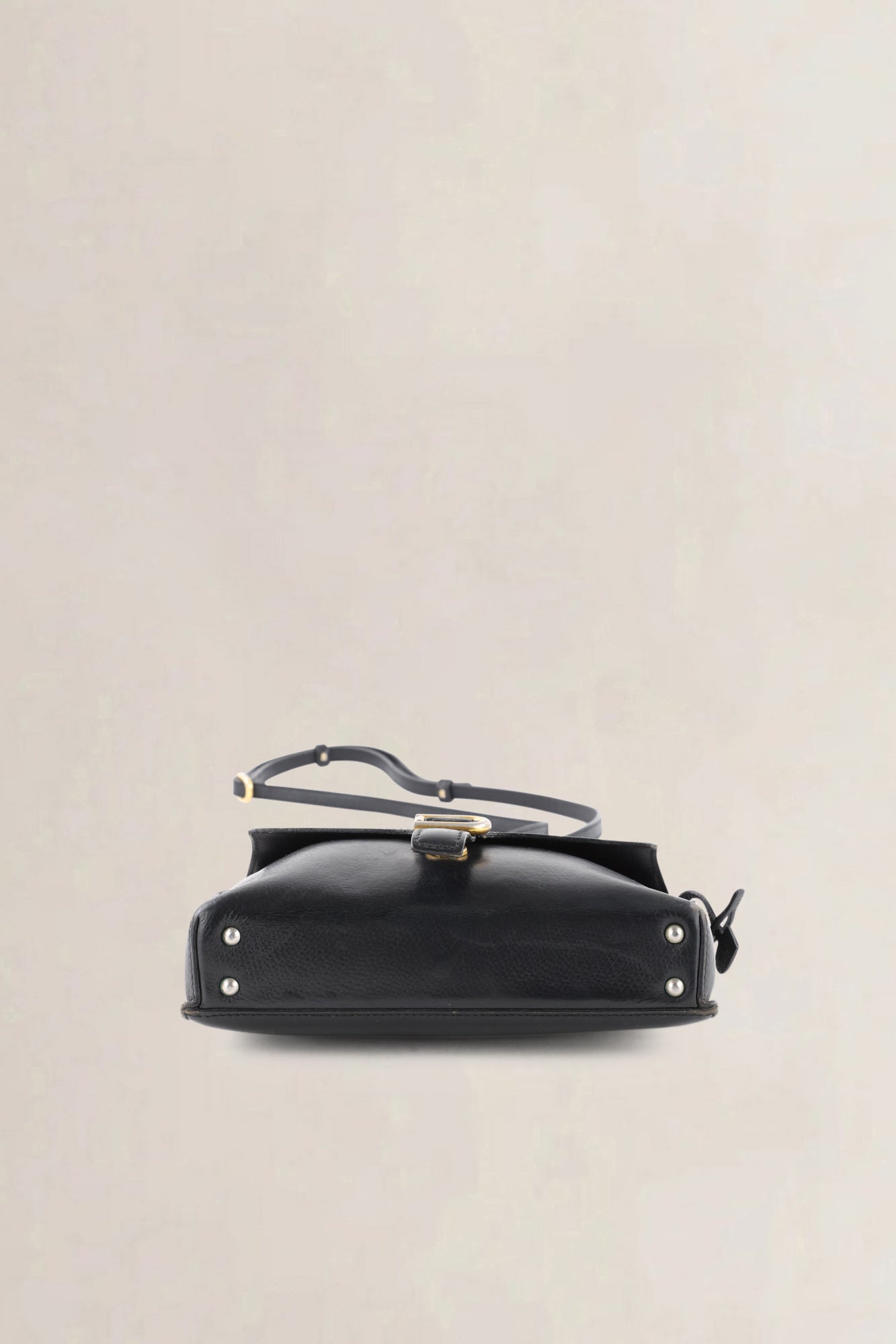 Delvaux Black Leather Crossbody Bag