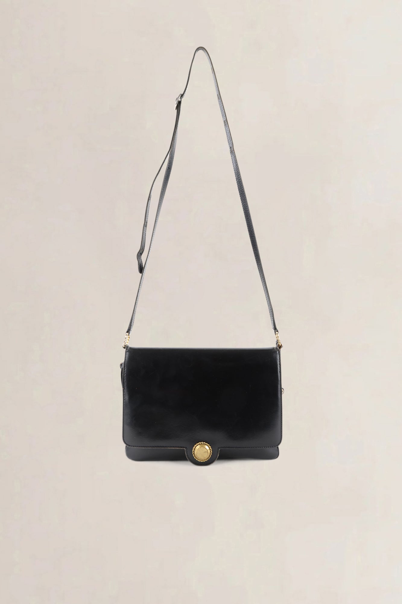 Delvaux Black Leather Crossbody Bag