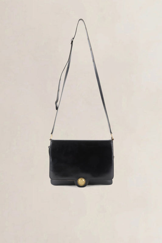 Delvaux Black Leather Crossbody Bag