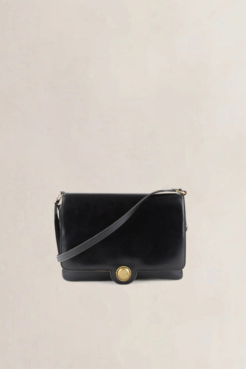 Delvaux Black Leather Crossbody Bag