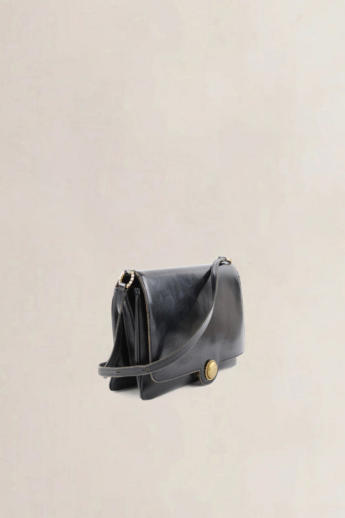 Delvaux Black Leather Crossbody Bag