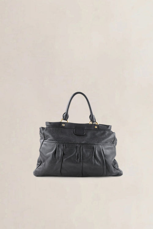 Miu Miu Black Pebbled Leather Crossbody Bag
