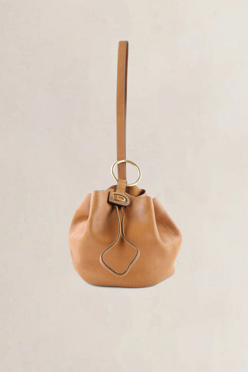 Delvaux Camel Jumping Calf Rose des Vents GM Crossbody Bag