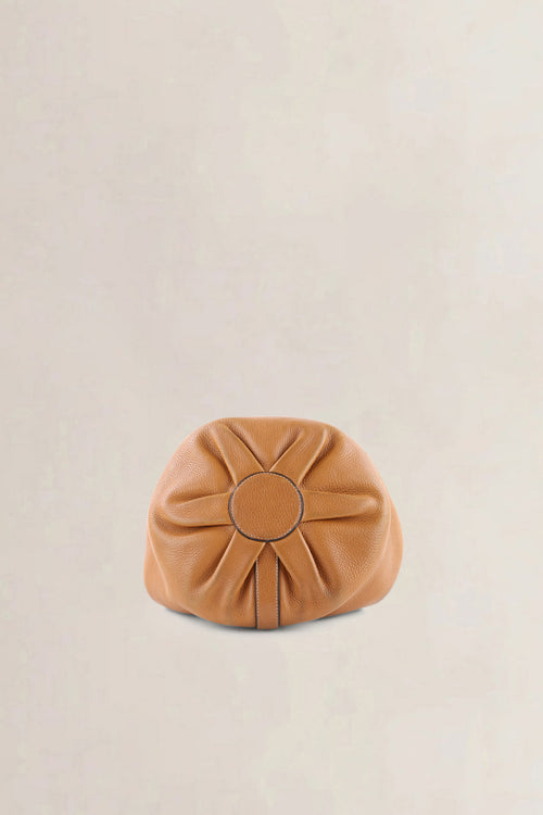 Delvaux Camel Jumping Calf Rose des Vents GM Crossbody Bag
