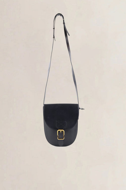Delvaux Black Leather Crossbody Bag