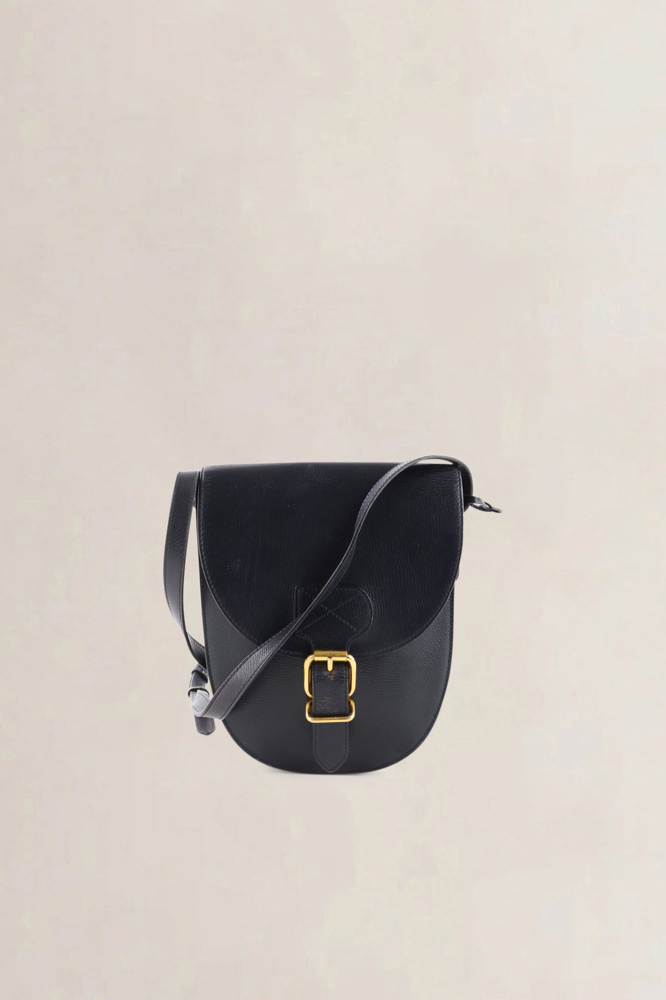 Delvaux Black Leather Crossbody Bag