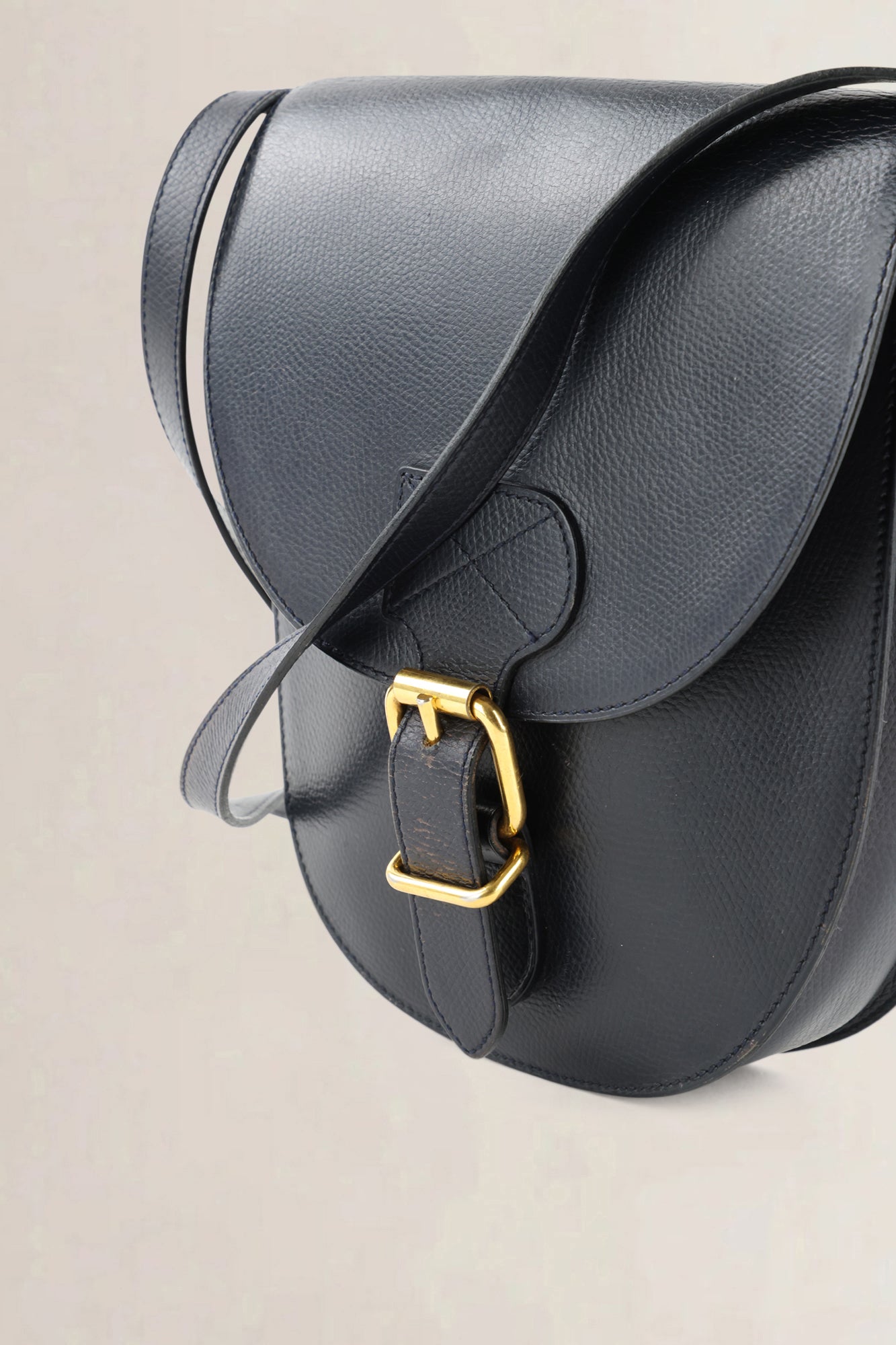 Delvaux Black Leather Crossbody Bag