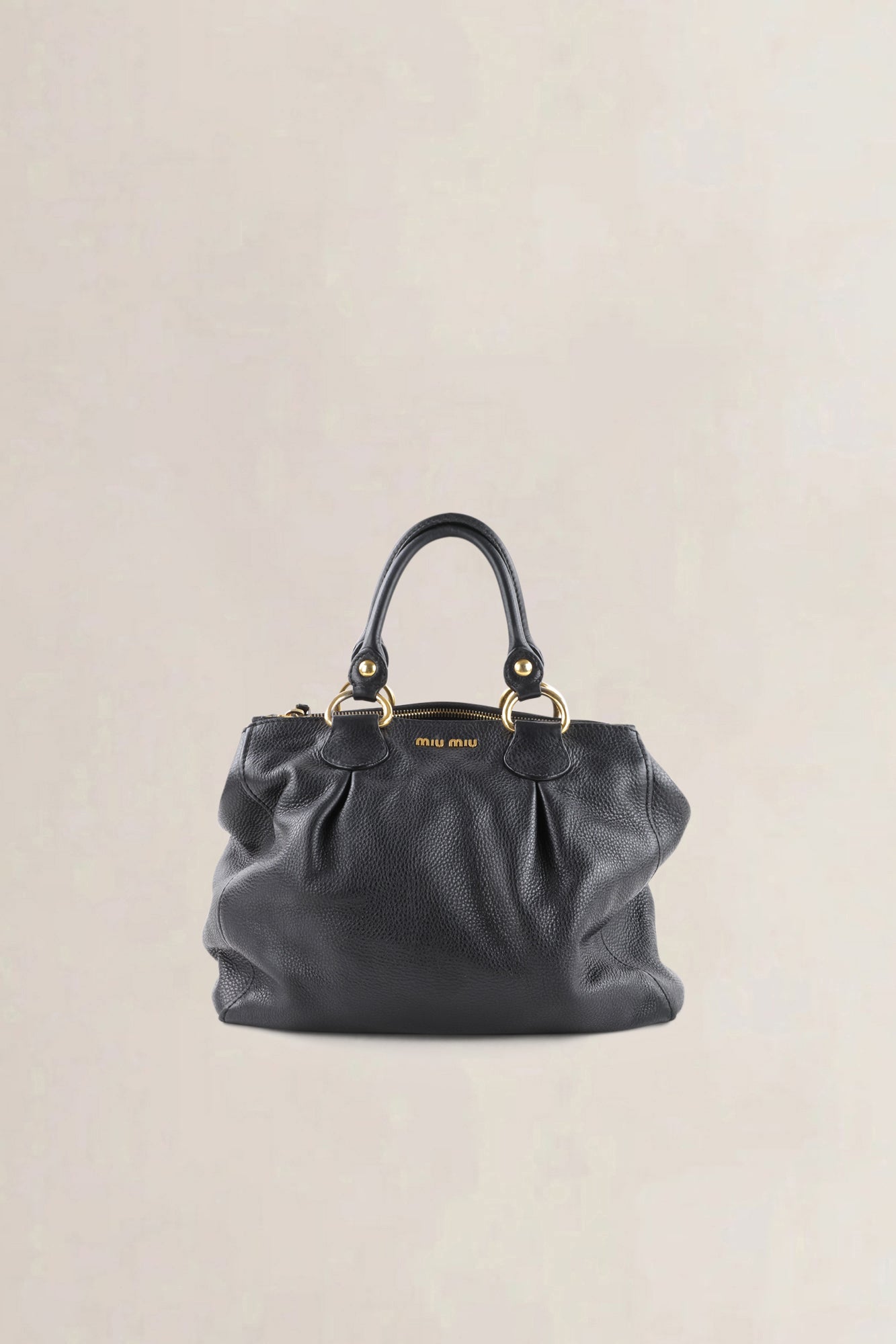 Miu Miu Black Leather Crossbody Bag