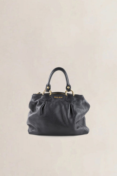 Miu Miu Black Leather Crossbody Bag
